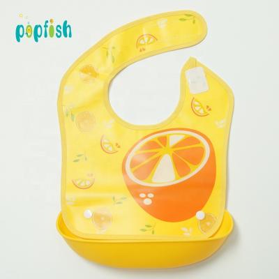 China Best Antibacterial Colorful Hot Selling Cheap Cute Baby Bibs For Eating Silicone Baby Bib Set Silicone Bib for sale