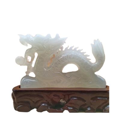 China China Natural Jadestone Carving Chinese Dragon For Bring Lucky And Power for sale