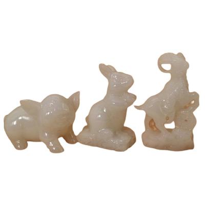 China China Natural Jadestone Carving Chinese Zodiac For Bring Lucky for sale