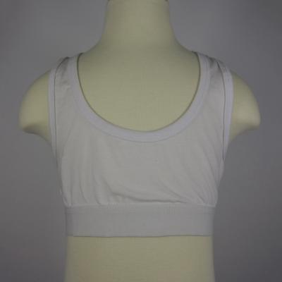 China Girls Breathable 95%cotton 5%elastane/solid Sports Tank Tops Teenager 10-16 Years Girls G170019 for sale