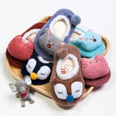 China Autumn Winter Baby Toddlers Anti Slip House Anti Slip Sock Socks Cute 3D Cartoon Doll Indoor Socks for sale