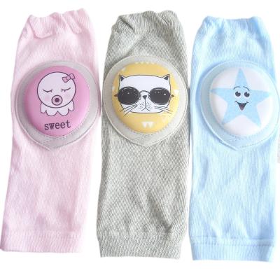 China New Baby Spring Cartoon Autumn Cotton Knee Pad For Toddler Leg Crawling Thickened Sponge Warmer With Protective Pad Stockings for sale