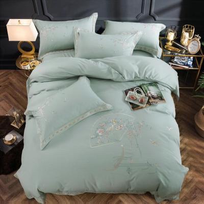 China 2021 China New Design Folded Breathable Bed Sheet Comforter Cover Bedding Set for sale