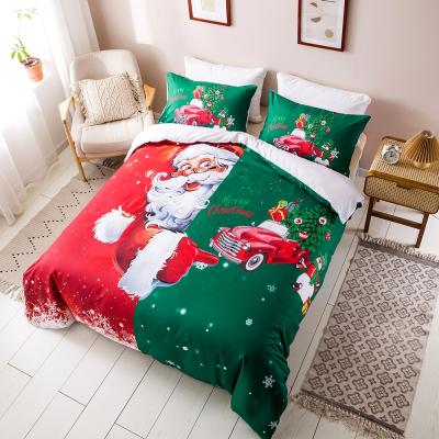 China Soft Hot Sale Products Quilted Mattress Cover With Zipper Christmas Bedding Sets for sale