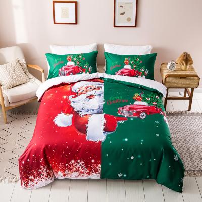 China Soft High Demand Products Quilted Mattress Cover Christmas Bed Linen Bedding Set for sale