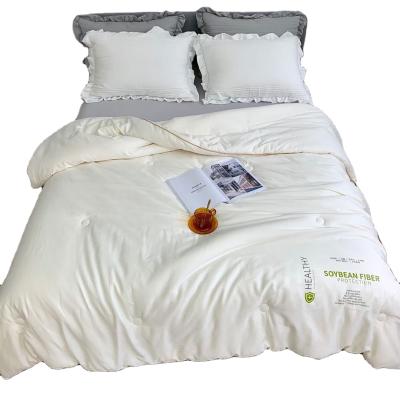 China Soft Newly Designed High Quality Washed Artificial Soybean Fiber Fill Cotton Bedspread Comforter Cover for sale