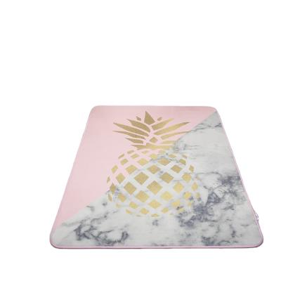 China Soft Economic Custom Designed Children's Pattern Cute Ice Silk Carpet Roll And Blankets Living Room Home Rugs for sale