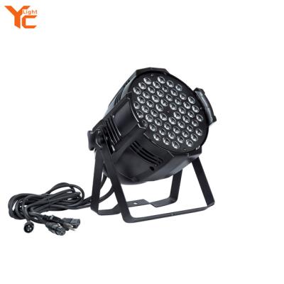 China par 56 led pool lights led par 64 rgbw dmx stage lighting led stage par light 32x23x29cm for sale