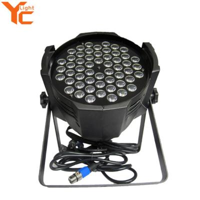 China 54 led par stage lights 3w rgbw CE and ROHS, led par box 54 locking pin 3 XLR for sale