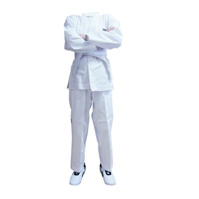 China Manufacturers durable white custom cheap wtf polyester prices taekwondo uniform itf taekwondo uniform for sale