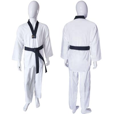 China Wholesale Custom Braided Weight White Taekwondo Uniform Student Durable Ultra Light Weight for sale