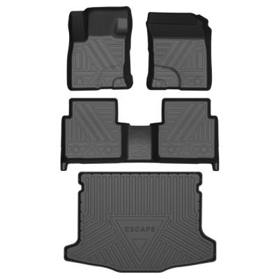 China Anti Skid/Waterproof/Easy Cleaned/All-Season 3d Pad Car Foot Mat Waterproof Custom Car Mats For Ford Escape for sale