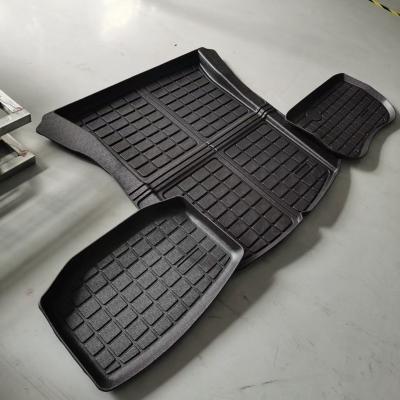 China Anti Skid / Waterproof / Easy Cleaned / All-season Protection Anti slip waterproof TPO TPE tesla model Y 3d trunk mat for sale