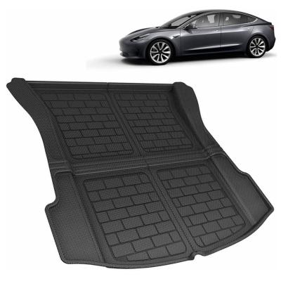 China Anti Skid / Waterproof / Easy Cleaned / Durable Tesla Model 3 Floor Trunk Mats Luxury Waterproof 3D All-Season Protection Anti Slip for sale