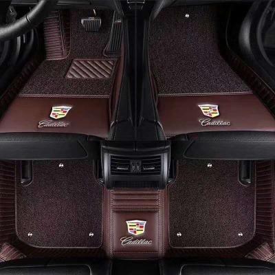 China Anti Skid/Waterproof/Easy Cleaned/Car Foot Diamond All-Season Protection Anti Slip Leather Carpet 5d Custom Luxury Car Mat for sale