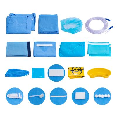 China Miscellaneous Nonwovens Piece Kit Set) (High Quality Nonwoven Surgical Complete Surgical Kits for sale