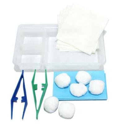 China Medical Sterile Disposable Consumables Care Surgical Rolled Basic Dressing Pack for sale