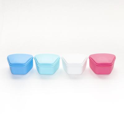 China Plastic Customized Chinese Plastic Denture Case Denture Bath Box Boxes For Dental for sale