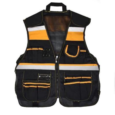 China Comfortable Electrician Tool Vest Polyester Fabric Wear Tear Resistant for sale