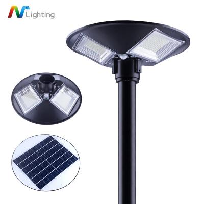 China Garden Super Brightness ABS UFO Light ip65 Waterproof All In One 60W 100W Led Solar Power Outdoor Garden Lights for sale