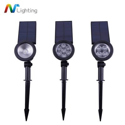 China Garden Mini COB Lighting Outdoor Waterproof Garden Dimmable Handheld Led Solar Powered Spotlight With Solar Panel for sale