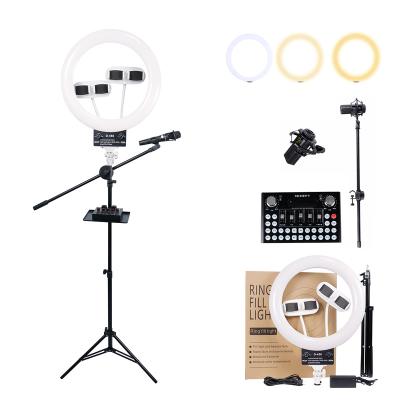 China ABS (Black/White)+PC Latest Release Dimmable Studio Led Soft Ring Light for sale