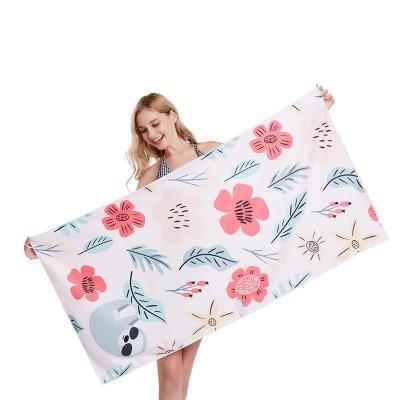 China High Quality Hypoallergenic Microfiber Printed Beach Towel Quick Dry Sand Free Proof Recycled Beach Towel for sale