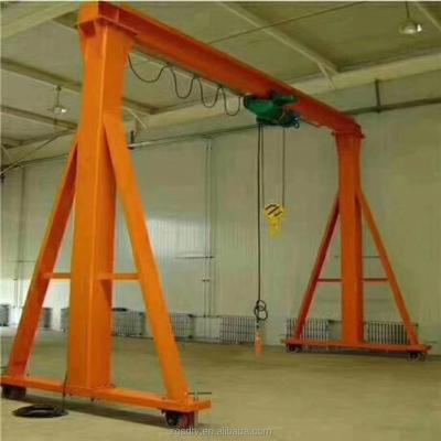 China High efficiency good quality supply simple structure manual hot selling small gantry crane for sale