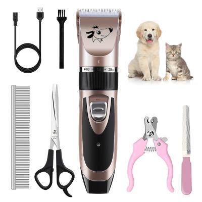 China Viable Professional Low Noise Pet Grooming Clippers Cat Hair Trimmer Dog Clippers for sale