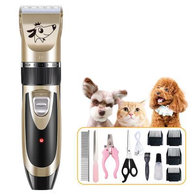 China Wholesale Dog Clippers Viable Hot Selling Cordless Pet Clippers Pet Grooming Kit Dog Cats Hair Trimmer Kit Low Noise Small Animal for sale