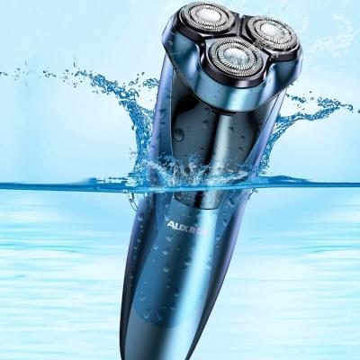 China Household USB Rechargeable Waterproof Three Heads Shaving Machines Face Care Razor Beard Trimmer Face Care Floating For Men Electri for sale