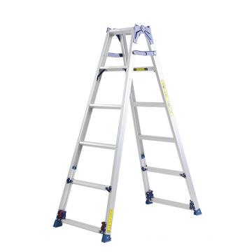 China Double-Utilties Folding Ladders Adjustable Wide Step Ladder for sale