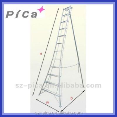 China Aluminum Welding Insulation Ladders Tripod Ladder With Adjustable Foot for sale