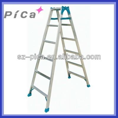 China Folding Ladders Double Side Aluminum Herringbone Ladder for sale