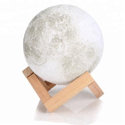 China Novelty Floating Touch Control Dimmable 3d Moon Lamp Rechargeable Moon Light for sale