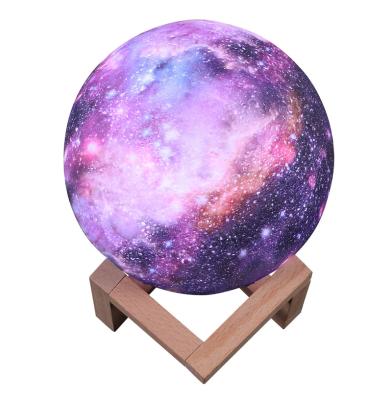 China 3D Lighting Printing Lamp15cm Moon Sky Moon Light Kids Night Light 16 Color Changing Touch and Remote Control for sale