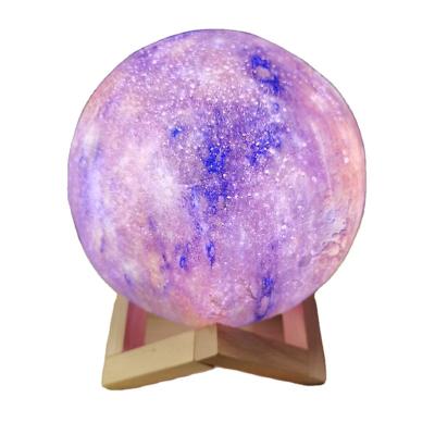 China Lighting Factory 3D Moon Light 16 Color Warm And Mercury Cold Light Remote Control And Touch Control Moon for sale