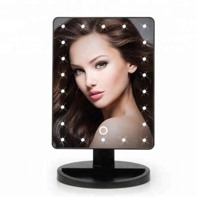 China Lighted Touch Screen Make Up Web Celebrity Hollywood LED Makeup Mirrors for sale