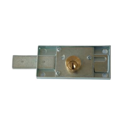 China Cerradura Fechadura Anti-theft Lock with Brass Cylinder and Steel Lock Body Rolling Shutter Rim Lock for sale