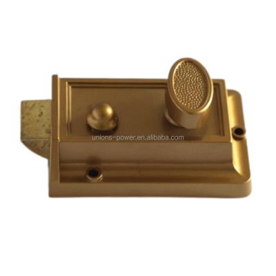 China Security Door Brass Night Latch Rim Door Lock with Brass Latch in Locksets for sale