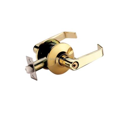 China Wood Door Lever Lockset Passage Door Handle Lock Privacy Key Heavy Duty Cylindrical Door Lock Sets Handle Lock Cylinder for sale