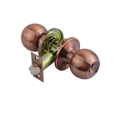 China Pomo Cylindrical Entry Cerradura Door Lockset Entry Interior Door Knob Lock Knob Combination Lock for sale