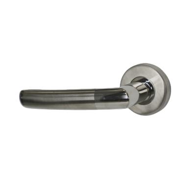 China Modern Zinc Rosette Door Lever Lock Handle Rosette Lock Handle Heavy American Style Household for sale