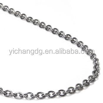 China New Design Titanium 3MM Rolo Necklace Chain For Wholesale for sale