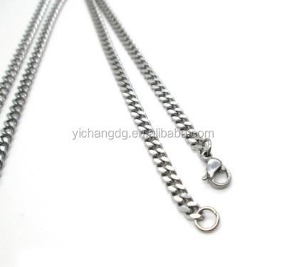 China Titanium China Fashion Beautiful Pure Titanium Metal Chain Necklace for sale