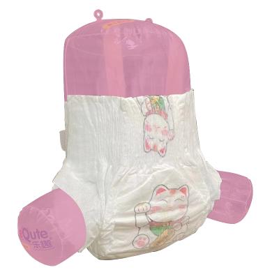 China Maneki Neko Brand Exports Printed Disposable Baby Diapers To USA. for sale