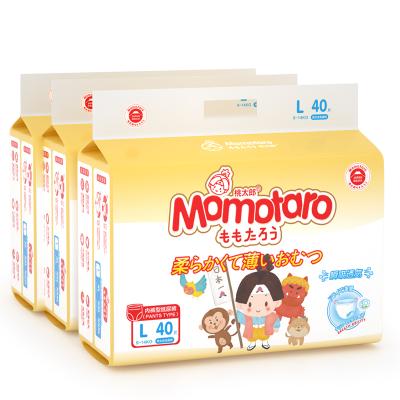 China Printed Soft Touch And Clean Momotaro Disposable Pull Up Pants Baby Diapers for sale