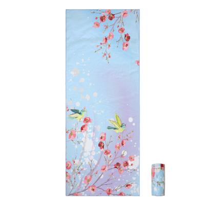 China Renyu Child Safe Custom Printing Ant Cloth Sports Towel Colorful Quick Dry Universal Microfiber Outdoor Towel for sale