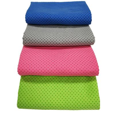 China Highest Quality Non Slip Soft Absorbent Sweaty Yoga Hot Towel QUICK DRY With Silica for sale