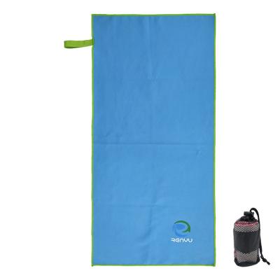 China Compressed water absorption multi-porpuse portable microfiber sports towel for outdoor made in china with logo for sale